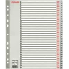 LEITZ A4 itin platūs tušti plastikiniai skyrikliai, 20 dalių, universalus perforavimas, permatomai balti 1278-00-00