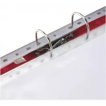 LEITZ Esselte Standartinis dokumentų įmautė A4, polipropilenas, skaidri, 0,06 mm, atidaroma iš viršaus, dokumentams saugi, daugiaaukštė perforacija, sustiprintas kraštas, 100 vnt. pakelis (925008)