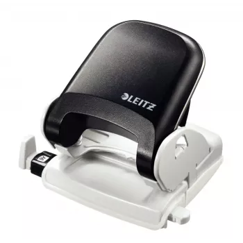 Leitz NeXXt stalinis skylamušis, 30 lapų, 2 skylės, 5,5 mm, A4-A6, Folio, US-Quart, metalas ir plastikas, juodas 5005-00-95