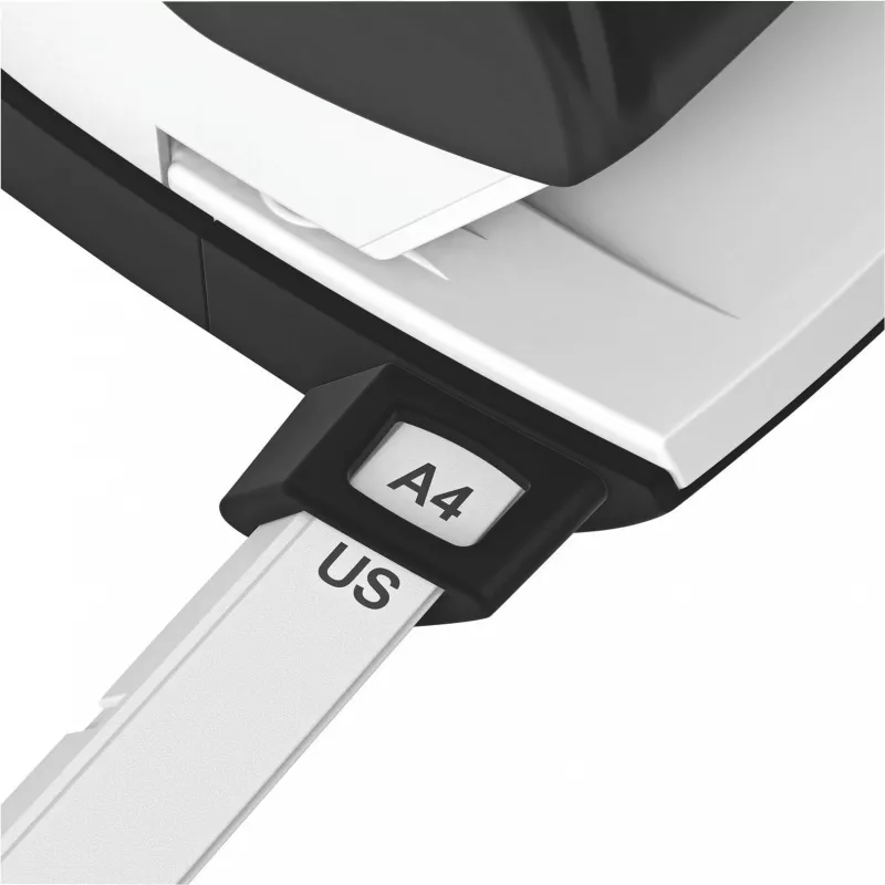 Leitz NeXXt stalinis skylamušis, 30 lapų, 2 skylės, 5,5 mm, A4-A6, Folio, US-Quart, metalas ir plastikas, juodas 5005-00-95