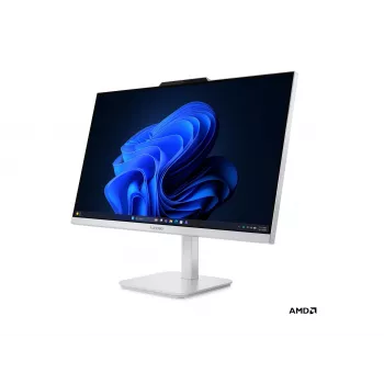 Lenovo A105 24 All-in-One PC, 23,8 colio FHD, AMD Ryzen 3, 8GB LPDDR5, 256GB SSD, Windows 11 Home, Wi-Fi 6, pilka