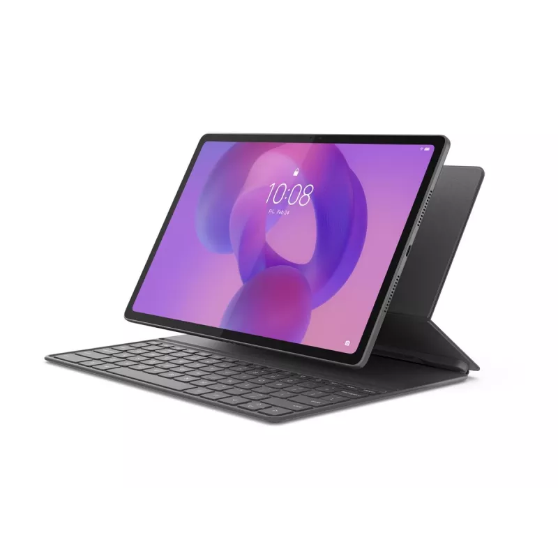 Lenovo Folio klaviatūra su jutikliniu kilimėliu, skirta Idea Tab Plus – Storm Grey, QWERTY US (ZG38C07528)