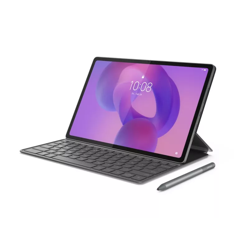 Lenovo Folio klaviatūra su jutikliniu kilimėliu, skirta Idea Tab Plus – Storm Grey, QWERTY US (ZG38C07528)