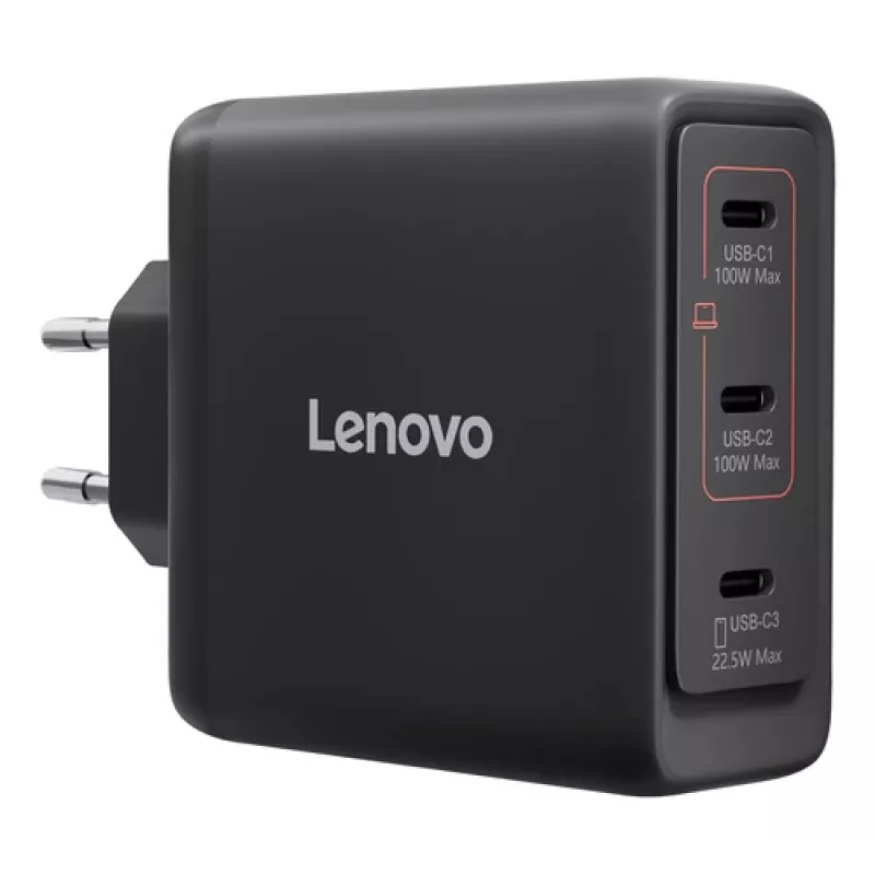 Lenovo USB-C 100 W GaN kroviklis su keliais prievadais (40AW100BEU)