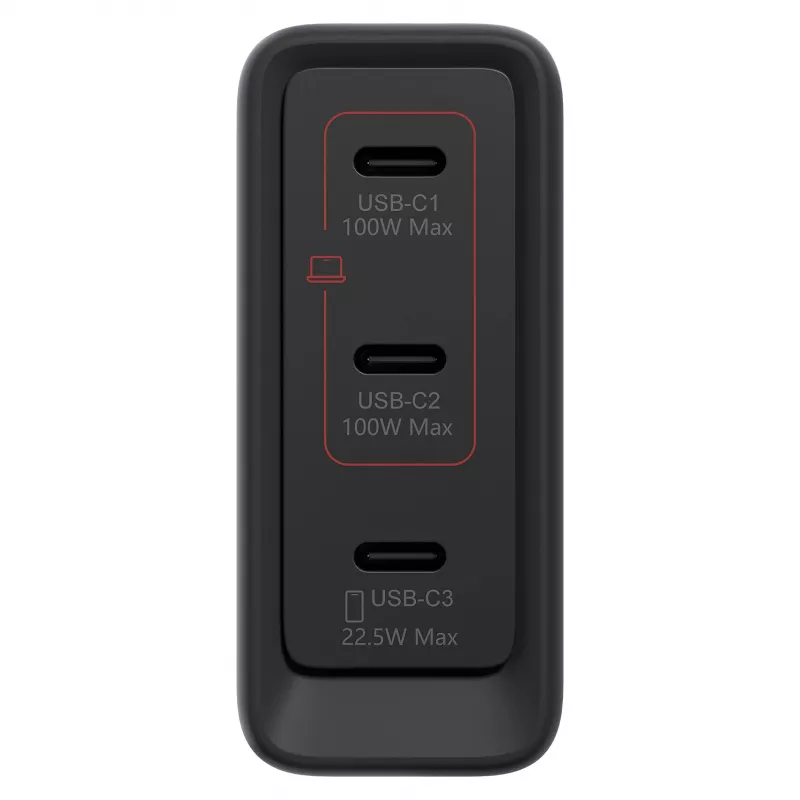 Lenovo USB-C 100 W GaN kroviklis su keliais prievadais (40AW100BEU)