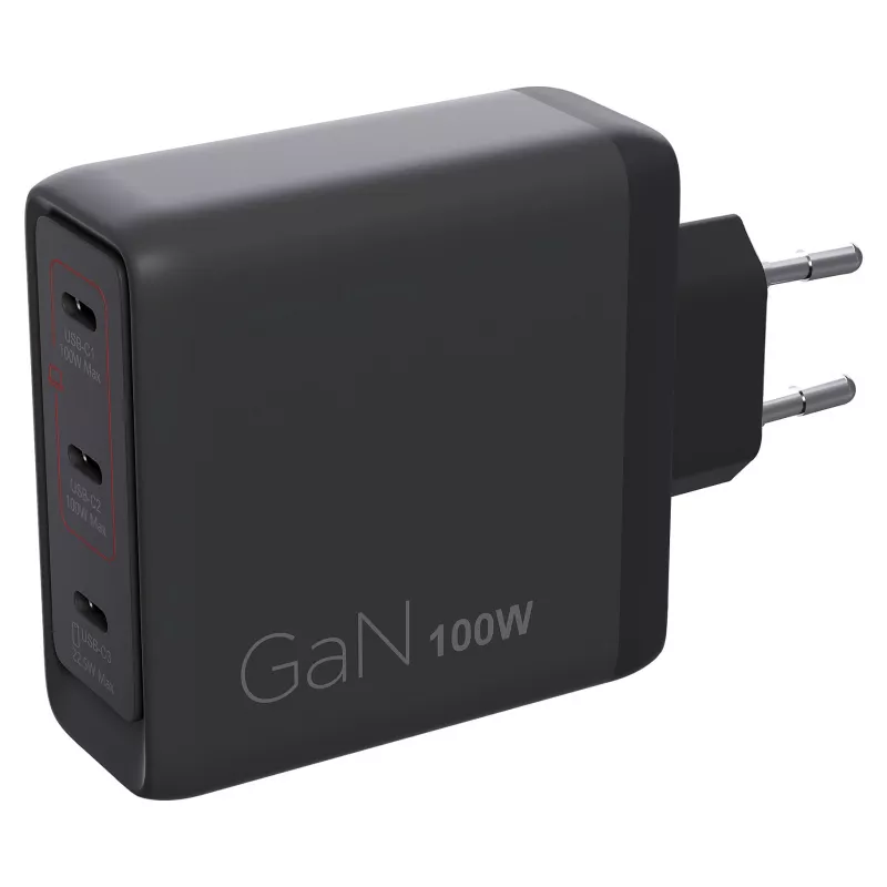Lenovo USB-C 100 W GaN kroviklis su keliais prievadais (40AW100BEU)