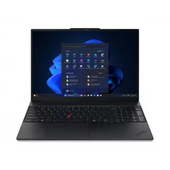 Lenovo ThinkPad E16 G4 AMD 16 colių WUXGA IPS nešiojamas kompiuteris, AMD Ryzen AI 5 330, 16 GB DDR5, 512 GB SSD, AMD Radeon 820M Graphics, Windows 11 Pro, juodos spalvos