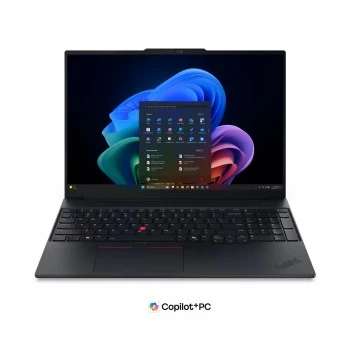 Lenovo ThinkPad E16 G4 Intel 16 colių WUXGA nešiojamas kompiuteris, Intel Core Ultra 5 325, 16 GB DDR5, 512 GB SSD, Windows 11 Pro, juodos spalvos