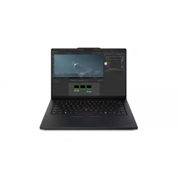 Lenovo ThinkPad P14s Gen 7 14,5 inch WUXGA nešiojamas kompiuteris, Intel Core Ultra 7 366H, 32GB RAM, 1TB SSD, NVIDIA RTX PRO 1000 Blackwell Generation 8GB, Windows 11 Pro, Nordic apšviesta klaviatūra, juodas, pirštų atspaudų skaitytuvas
