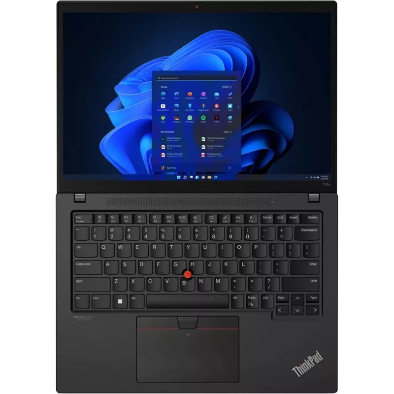 Lenovo ThinkPad T14 G3 14 inch WUXGA IPS nešiojamas kompiuteris, Intel Core i7-1260P, 16GB RAM, 512GB SSD, Windows 11 Pro, Thunder Black