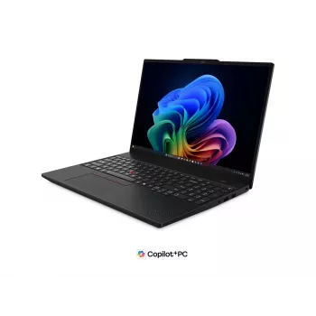 Lenovo ThinkPad T16 G5 Intel 16 colių WUXGA IPS nešiojamas kompiuteris, Intel Core Ultra 7, 32 GB LPCAMM2 LPDDR5X, 512 GB SSD, Windows 11 Pro, juodos spalvos