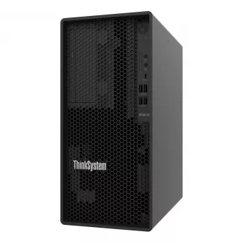 Lenovo ThinkSystem ST45 V3 7DH5 bokštinis serveris – AMD EPYC 4124P 12 branduolių, 16GB DDR5 ECC, 8x 3.5 inch lizdai, be OS