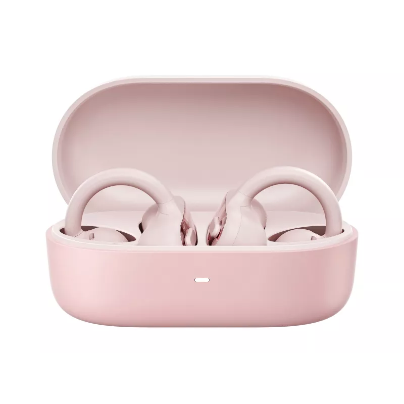 Lenovo X500 Open-Ear Clip-on Ausinės – Rožinės (Bluetooth 5.3, 30h Bendra Baterija, IPX5) | ITwork.lt