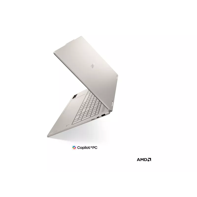 Lenovo Yoga 7 2-in-1 16AGP11 AMD 16 colių OLED Touchscreen 2-in-1 nešiojamas kompiuteris, AMD Ryzen AI 5 435, 16GB RAM, 512GB SSD, AMD Radeon 840M, Windows 11 Home, Seashell