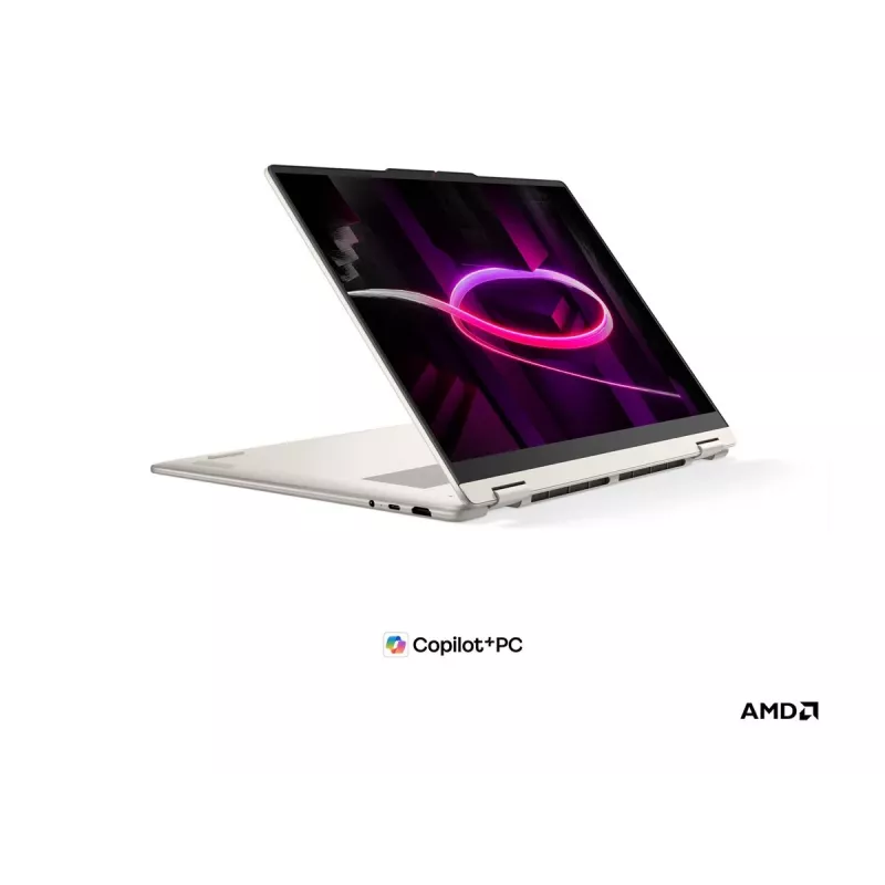 Lenovo Yoga 7 2-in-1 16AGP11 AMD 16 colių OLED Touchscreen 2-in-1 nešiojamas kompiuteris, AMD Ryzen AI 5 435, 16GB RAM, 512GB SSD, AMD Radeon 840M, Windows 11 Home, Seashell
