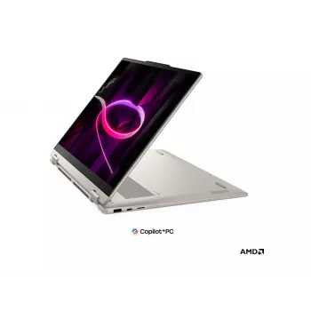 Lenovo Yoga 7 2-in-1 16AGP11 AMD 16 colių OLED Touchscreen 2-in-1 nešiojamas kompiuteris, AMD Ryzen AI 5 435, 16GB RAM, 512GB SSD, AMD Radeon 840M, Windows 11 Home, Seashell