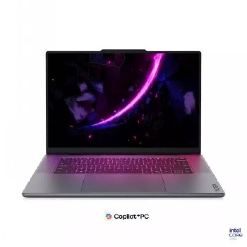 Lenovo Yoga Pro 9 16IPH11 16 inch Tandem OLED Touchscreen nešiojamas kompiuteris, Intel Core Ultra 9 386H, 64GB RAM, 1TB SSD, NVIDIA GeForce RTX 5070 12GB, Thunder Grey, Windows 11 Pro