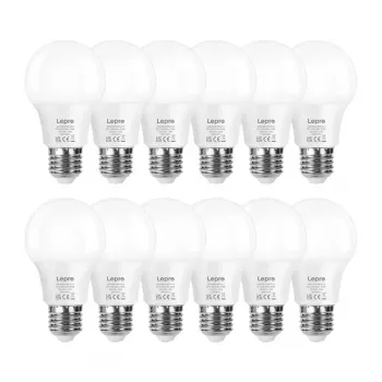 LEPRO 100089-WW-EU-12 LED lemputė E27 A60 8,5W (60W atitikmuo) 806 lm 2700K šilta balta 180° 12 vnt. pakuotė