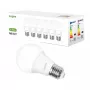 LEPRO 100090-DW-EU-6 LED lemputė, E27, A60, 8,5W (60W ekvivalentas), 806 lm, 6500K šalta balta, 180° spindulio kampas, 6 vnt. pakuotė