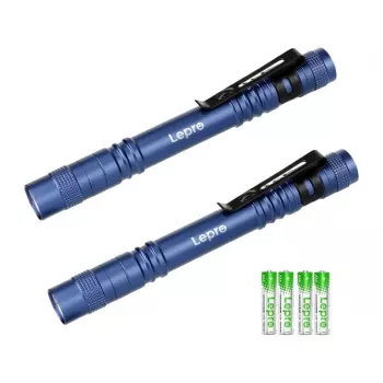 LEPRO 120023L-BU-2 LED žibintuvėlis, 1000 liumenų, su priartinimu, IPX4, 2 vnt., juodos spalvos