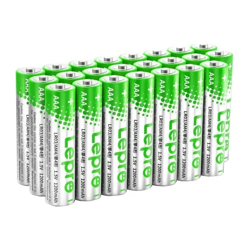 LEPRO 130002-24 AA R6 šarminės baterijos, 24 vnt. – 1,5V LR6 Mignon pirminės baterijos, 10 metų galiojimas, apsauga nuo nutekėjimo, be gyvsidabrio