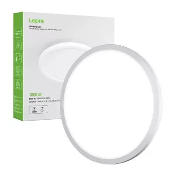LEPRO 1500038 LED lubinis šviestuvas 18W 1800lm 4000K natūrali balta IP54
