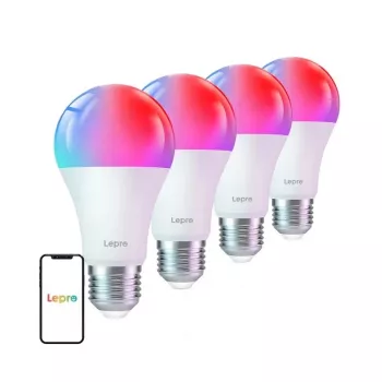 LEPRO B2 E27 Wi-Fi LED lemputė Smart RGB+CCT 9W (60W ekvivalentas) 806lm reguliuojama balta 2700K-6500K