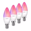 LEPRO BC1-EU-4 C37 RGBCW Wi-Fi LED lemputė E14 4,5W 400lm, reguliuojama balta + RGB protinga žvakės formos lemputė