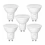 LEPRO GU10 LED lemputė 4,5W (50W atitikmuo), 345 lm, dienos šviesos balta 5000K, 100° spindulio kampas, nedimmable, 5 vnt. paketas