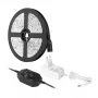 LEPRO PR4100067-DW-EU 5 m šiltos baltos šviesos LED juosta su reguliuojamu ryškumu, 3000K SMD 2835, 12V 24W 1200lm, 3M lipniu sluoksniu, nuotolinio reguliavimo jungikliu, maitinimo bloku, IP20