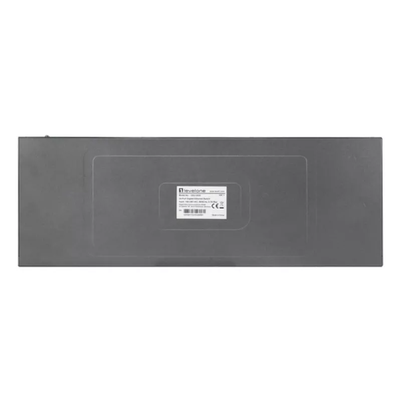 LevelOne GEU-2432 24 prievadų Gigabit Ethernet komutatorius, 4 režimų DIP jungiklis, 19 colių montavimas į stelažą, nevaldomas, metalinis korpusas
