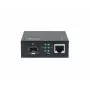 LevelONE GVM-2000 Smart Gigabit RJ45 į SFP medijos keitiklis, tinkamas 19 colių stovo montavimui, 10/100/1000 Mbps