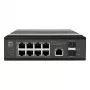 LevelOne pramoninis PoE+ valdiklis 8x 2.5G PoE, 2x 1G, 2x 10G SFP+ Uplinks, nevaldomas, DIN bėgelis, IP30