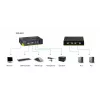 LevelOne KVM-0221 pilkas KVM komutatorius su garso funkcija, 2x USB-A