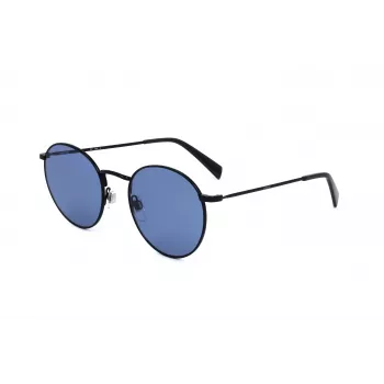 LEVI'S LV-1005-S-08A Unisex Akiniai - Klasikinis Stačiakampis Acetato Rėmelis - UV400 Pilki Polikarbonato Lęšiai - 52/21/145 mm