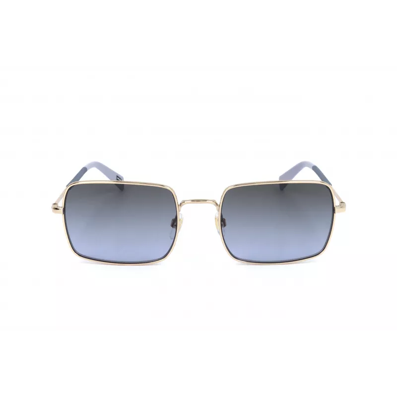 LEVI'S LV-1019-S-BL Unisex Stačiakampiai Akiniai nuo Saulės – Juodas Rėmelis, Dūminiai Pilki Lęšiai 57mm