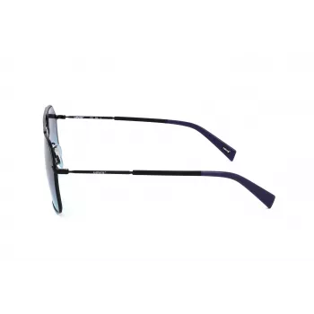 LEVI'S LV-1021-S-807 Unisex Akiniai Nuo Saulės – Juodas Acetato Rėmas, Pilki Polikarbonato Lęšiai, 58 mm