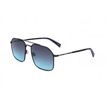 LEVI'S LV-1021-S-807 Unisex Akiniai Nuo Saulės – Juodas Acetato Rėmas, Pilki Polikarbonato Lęšiai, 58 mm
