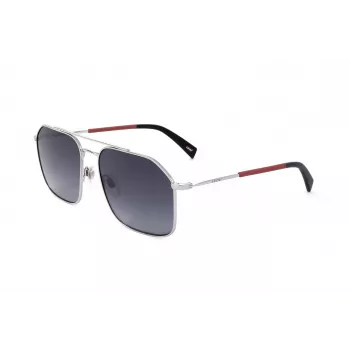 Levi's LV-1021-S-RD Unisex Sunglasses - Black Frame, Grey Lens, 58mm