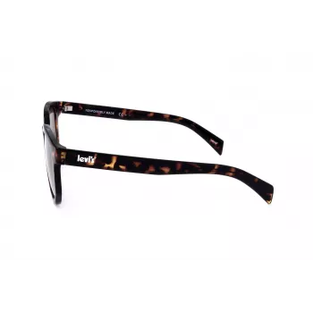 LEVI'S LV-1022-S-086 Unisex Rectangular Sunglasses - Havana Frame, Brown Lens, 51mm