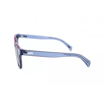 LEVI'S LV-1022-S-PJP Unisex stačiakampiai akiniai nuo saulės – Havana acetato rėmelis, žali poliarizuoti lęšiai, 51 mm