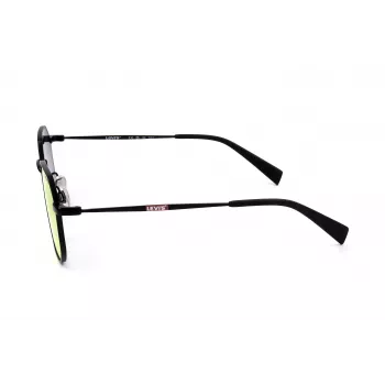 LEVI'S LV-1035-S-003 Unisex Akiniai, Juodas Rėmas, Pilki Lęšiai, 51/22/140 mm