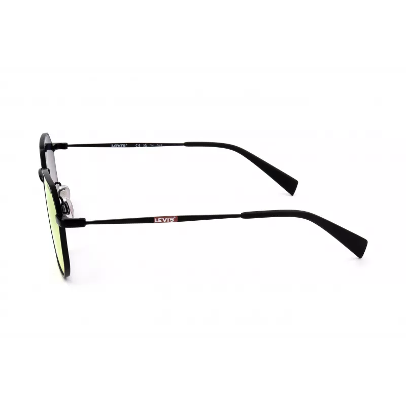 LEVI'S LV-1035-S-003 Unisex Akiniai, Juodas Rėmas, Pilki Lęšiai, 51/22/140 mm