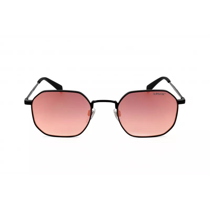 LEVI'S LV-1035-S-003 Unisex Akiniai, Juodas Rėmas, Pilki Lęšiai, 51/22/140 mm