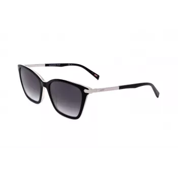 LEVI'S LV-5017-S-80S Moteriški akiniai nuo saulės, kvadratiniai, pilki lęšiai, 55 mm