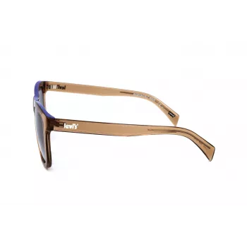 LEVI'S LV1023S09GB Unisex akiniai nuo saulės - Matinis juodas rėmelis, pilki lęšiai, 53 mm