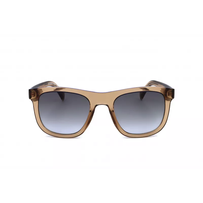 LEVI'S LV1023S09GB Unisex akiniai nuo saulės - Matinis juodas rėmelis, pilki lęšiai, 53 mm