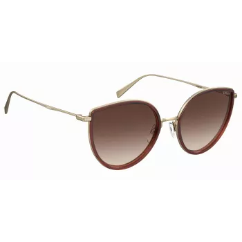 Levi's LV5011S09QF7H Moteriški Akiniai Nuo Saulės Havana Acetatas Rudi Gradientiniai 56/17/145 mm