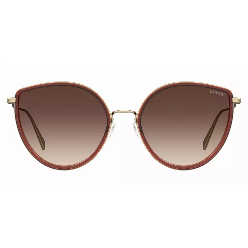 Levi's LV5011S09QF7H Moteriški Akiniai Nuo Saulės Havana Acetatas Rudi Gradientiniai 56/17/145 mm