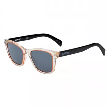 LEVIS LV1002S40GF3I Unisex akiniai nuo saulės - juodas rėmelis, pilki lęšiai, 53 mm